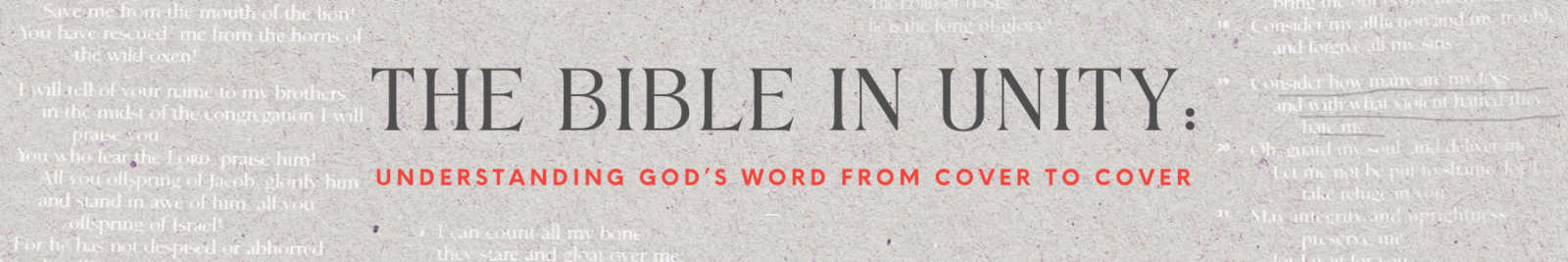 Bible in unity banner